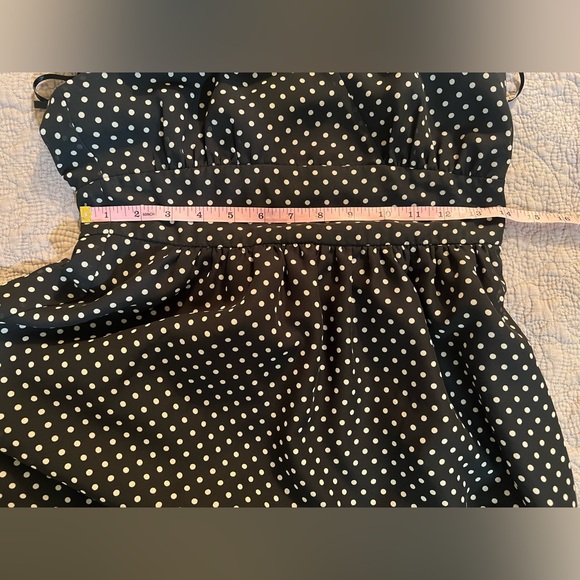 GAP Black and White Polka Dot Midi Dress - Picture 4 of 7